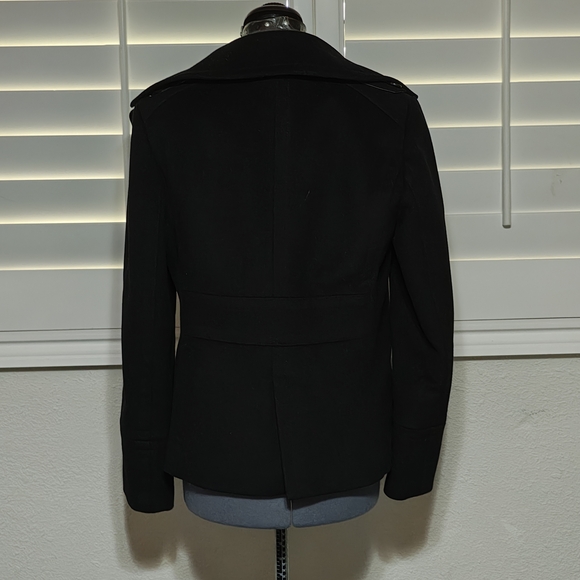 J. Crew Women's Black Double-Breasted Peacoat - Picture 3 of 5